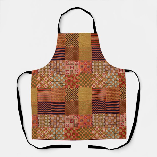 Quilt Pattern-1 All-Over Print Schürze (Vorderseite)
