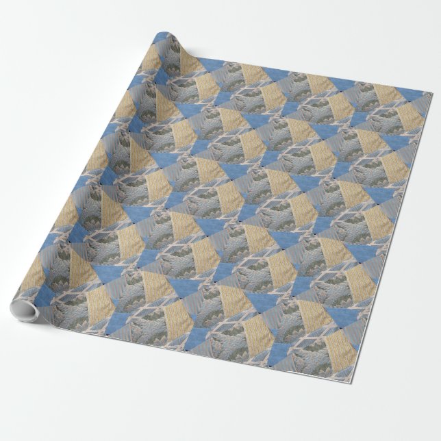 Quilt Pattern Fabrik Geschenkpapier (Ungerollt)
