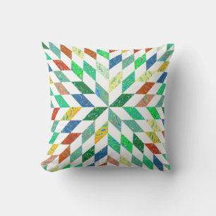Quilt Pattern Throw Pillow Kissen