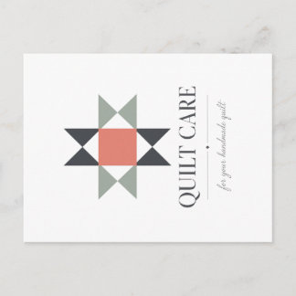 Quilt-Pflege-Postkarte ohne Color Catcher Ver Postkarte