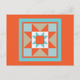 Quilt Postcard - Martha Washington Star Postkarte