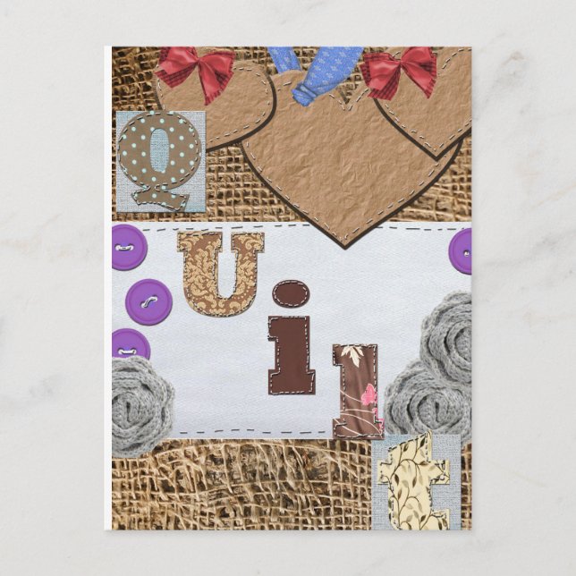 Quilt Postkarte (Vorderseite)