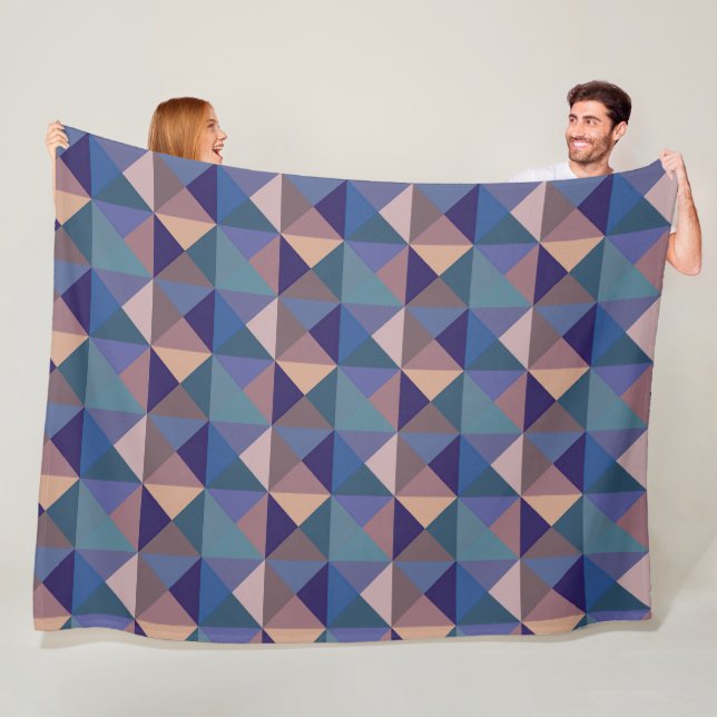 Quilt-Quadrat-Muster Fleecedecke (Beispiel)