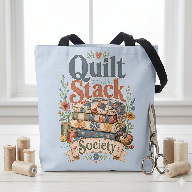 Quilt Stack Society Cottagecore Nähen (Quilt Stack Society Cottagecore Sewing Tote Bag)