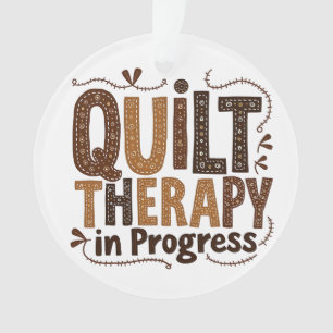 Quilt Therapie in Prozess Nähen Handwerksbegeister Ornament