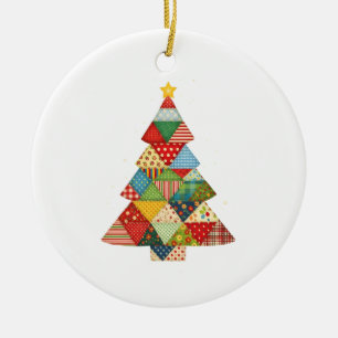 Quilt Weihnachtsbaum Festive Quilt Liebhaber  Keramik Ornament