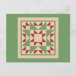 Quilte Postkarte - Ungerade Fellow Block