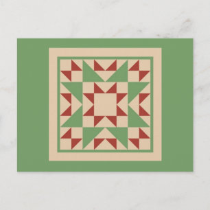 Quilte Postkarte - Ungerade Fellow Block