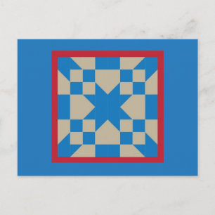 Quilte Postkarte - Weg nach Oklahoma