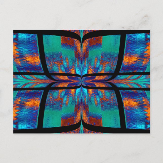 Quilted Butterfly 10 Postkarte (Vorderseite)