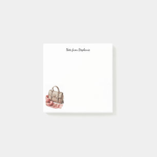 Quilted Handtasche Ein Hinweis Von Notizblock Name