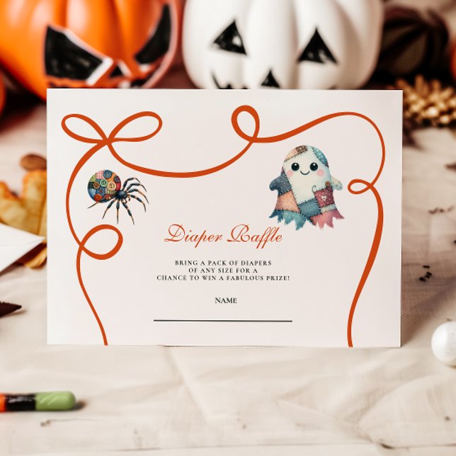 Quilted Patchwork Halloween-Windel-Raffle Begleitkarte (Von Creator hochgeladen)