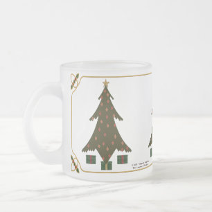 Quilted Weihnachtstasse Mattglastasse