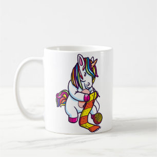 Quilten Häkeln Geschenk-Shirt für Frauen Stricken Kaffeetasse