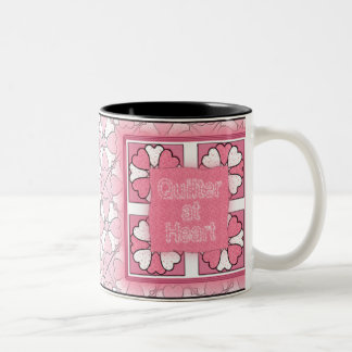 Quilter am Herzen Zweifarbige Tasse