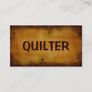 Quilter Antiquitätenkarte Visitenkarte