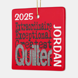 Quilter Extraordinaire CUSTOM Keramikornament