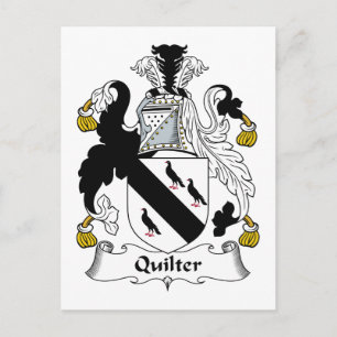 Quilter Familienwappen Postkarte