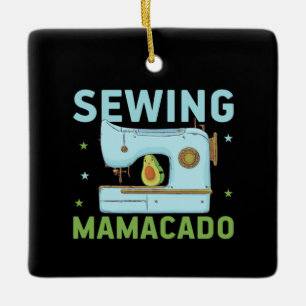 Quilter-Geschenk Nähen Mamacado Keramikornament