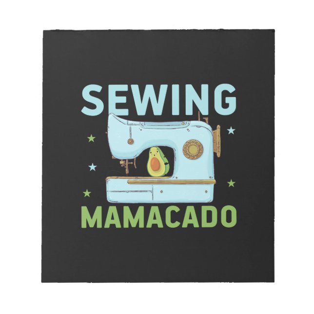 Quilter-Geschenk | Nähen Mamacado Notizblock (Vorderseite)