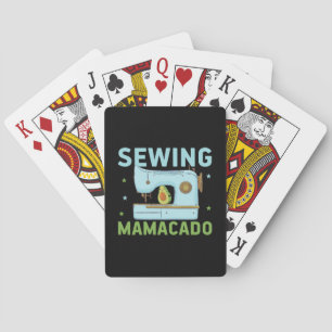 Quilter Gift Sewing Mamacado Spielkarten