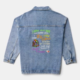 Quilter Kleidung Funny Sewing Liebhaber Geschenke  Jeansjacke