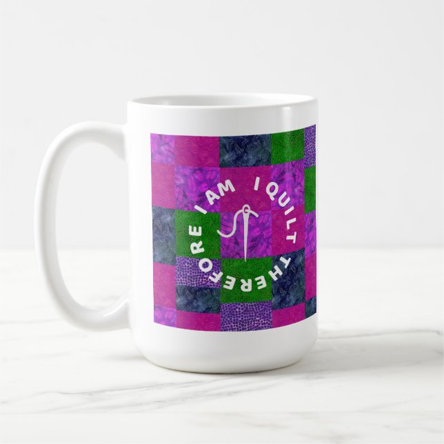 Quilter Mama Oma Quilting Stoff Patchwork  Kaffeetasse (Links)