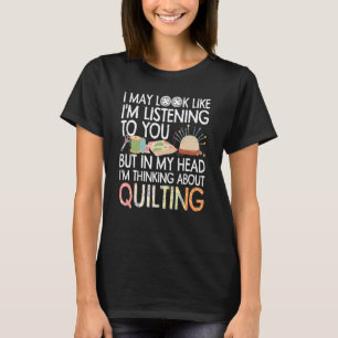 Quilter Nähen für Frauen T-Shirt
