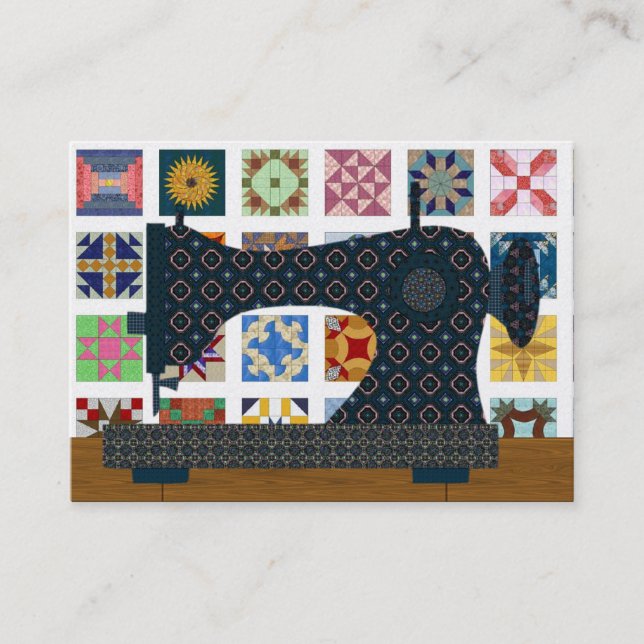 Quilter/Seamstress-Karte - SRF Visitenkarte (Vorderseite)