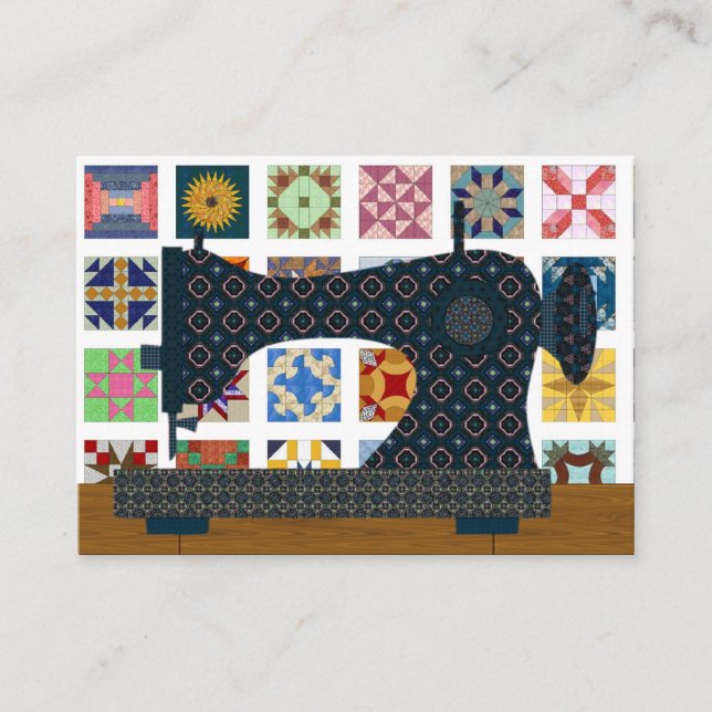 Quilter/Seamstress-Karte - SRF Visitenkarte (Vorderseite)