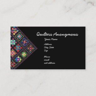 Quilters anonym visitenkarte