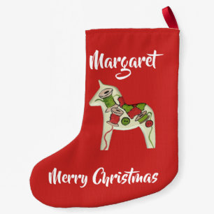 Quilters Dala Horse Kleiner Weihnachtsstrumpf
