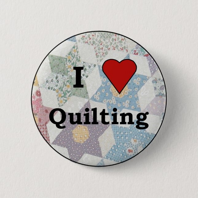 Quilters Knopf Button (Vorderseite)
