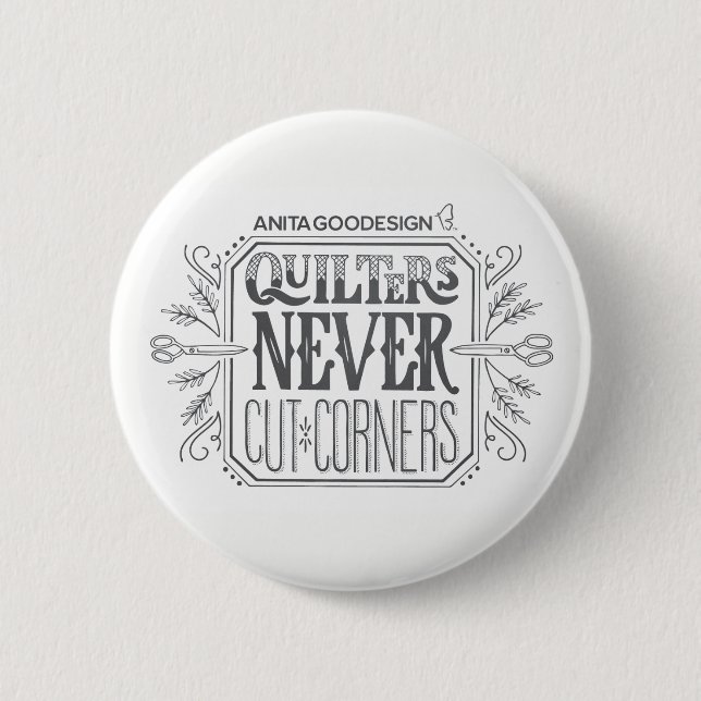 Quilters Knopf Button (Vorderseite)