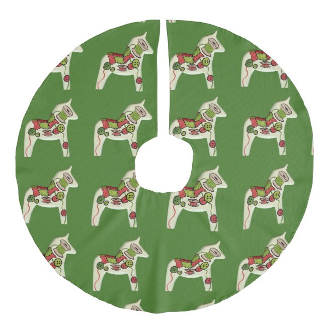 Quilters Weihnachtsbaumrock Leinenimitat Weihnachtsbaumdecke (Vorderseite)