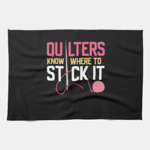 Quilters wissen, wo man es an der Stelle halten ka Geschirrtuch