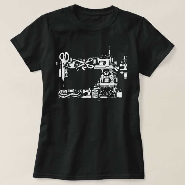 Quiltiermaschinen für Nähmaschinen - Geschenke für T-Shirt (Design vorne)
