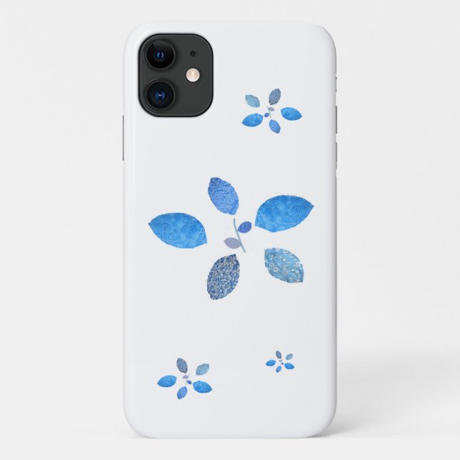 Quiltierte Blume auf Weiß Case-Mate iPhone Hülle (Rückseite)