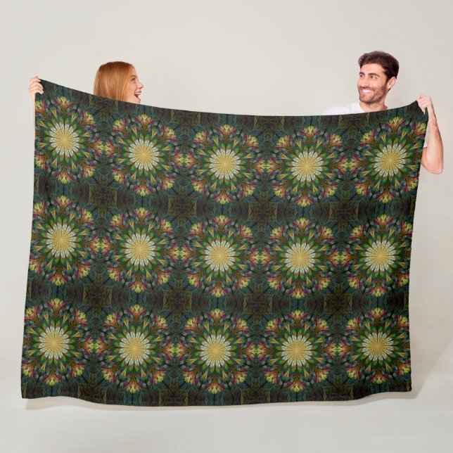 Quiltierte Blume Fleecedecke (Beispiel)
