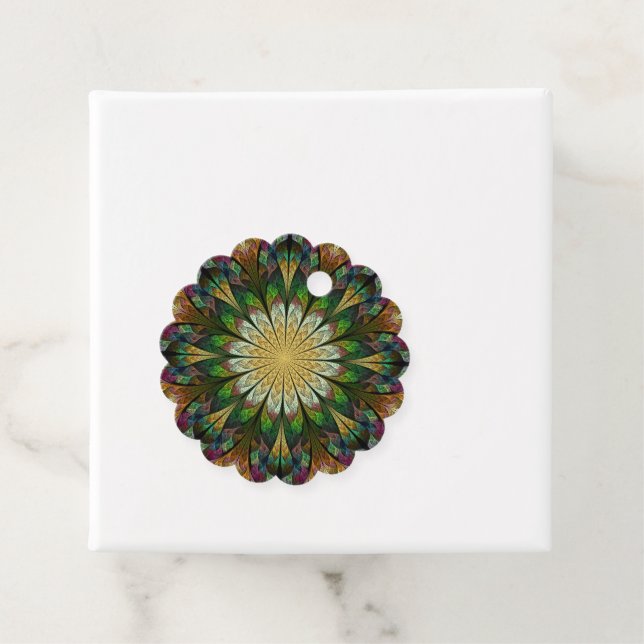 Quiltierte Blume Geschenkanhänger (Beispiel)