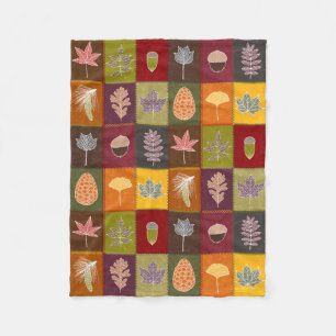 Quiltierte Herbstlaube Fleecedecke