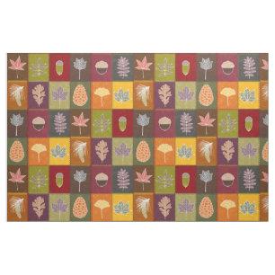 Quiltierte Herbstlaube Stoff