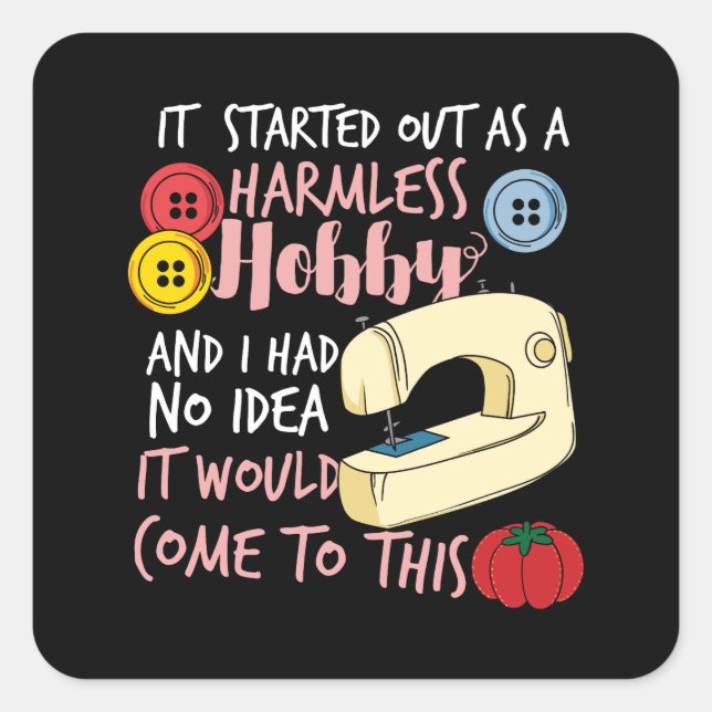 Quiltierung Quadratischer Aufkleber (Vorderseite)