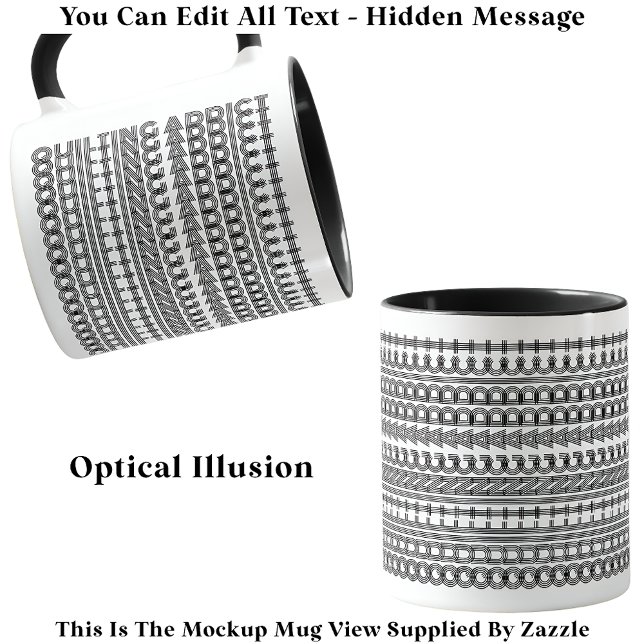 Quilting Addict Versteckte Nachricht Funny Novelty Tasse (Von Creator hochgeladen)