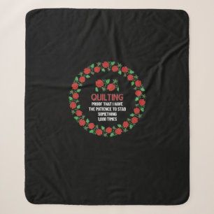 Quilting-Beweis, dass ich die Geduld habe, um zu s Sherpadecke