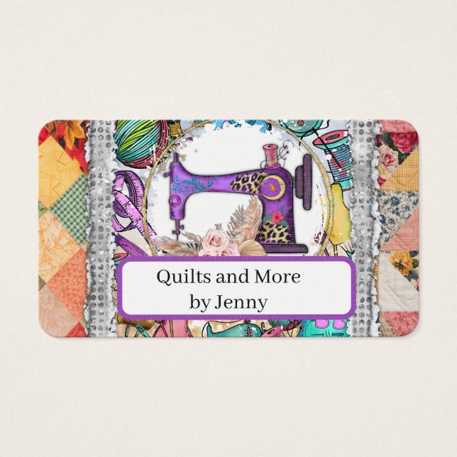 Quilting Business Card (Vorderseite)
