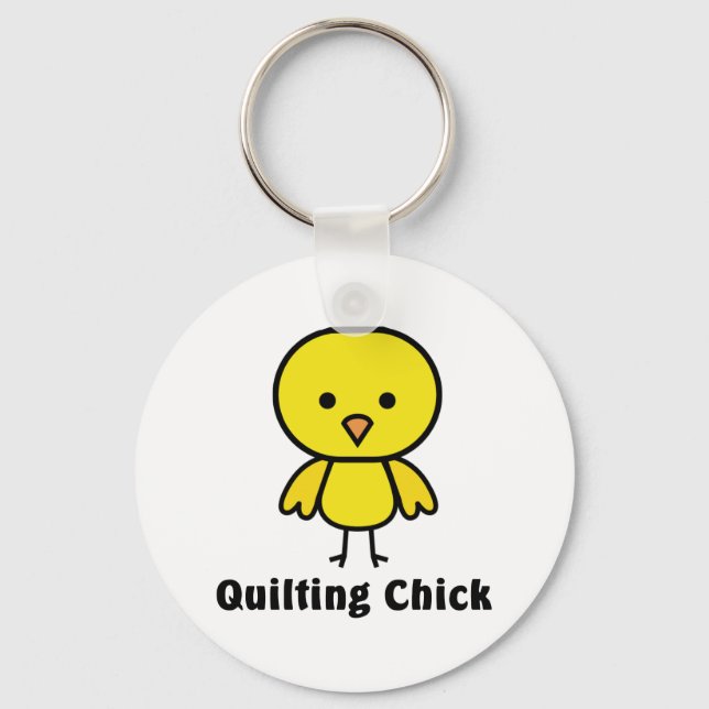Quilting Chick Schlüsselanhänger (Vorderseite)