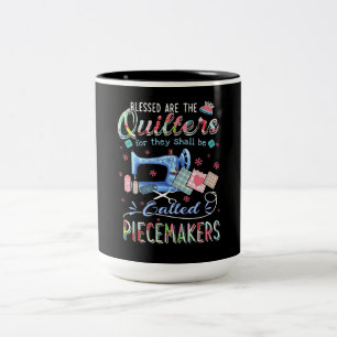 Quilting  Die Quote für sie wird aufgerufen Zweifarbige Tasse