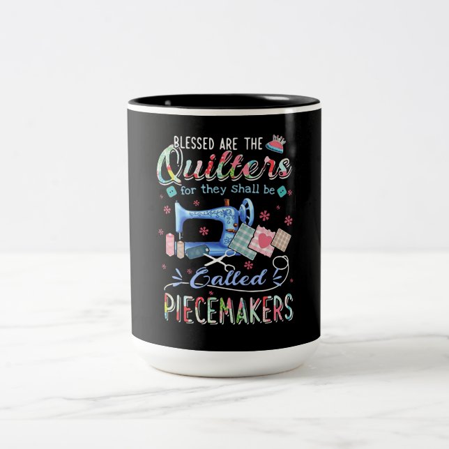 Quilting| Die Quote für sie wird aufgerufen Zweifarbige Tasse (Mittel)