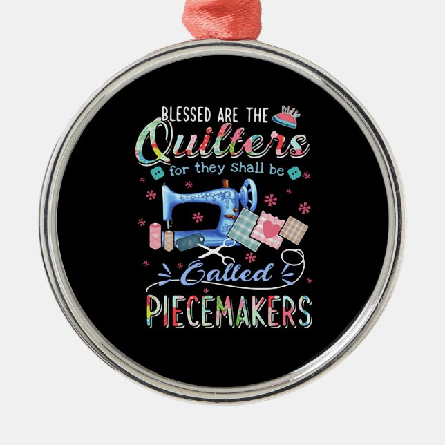 Quilting | Die Stilllegung für sie wird aufgerufen Ornament Aus Metall (Vorne)